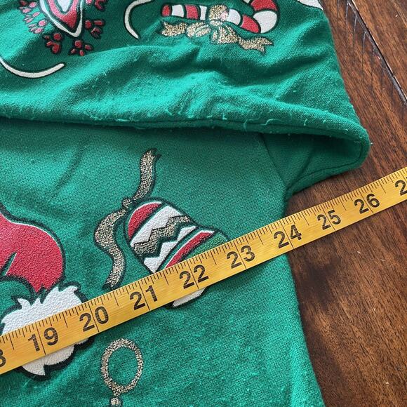 Vintage Nutcracker Christmas Sweater Mens Large Cat Tree Santa Pullover 90s - Picture 12 of 14